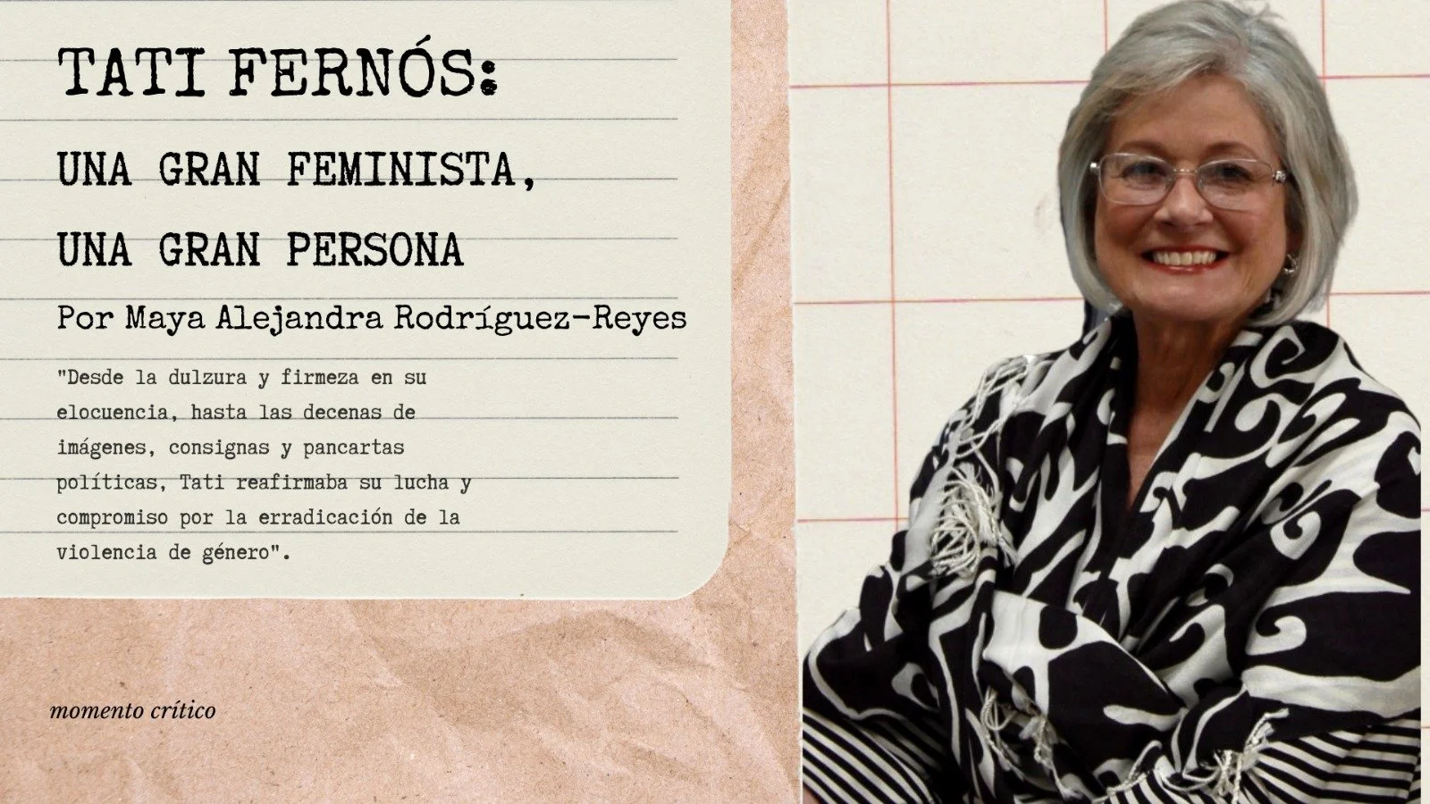 Tati Fernós: una gran feminista, una gran persona