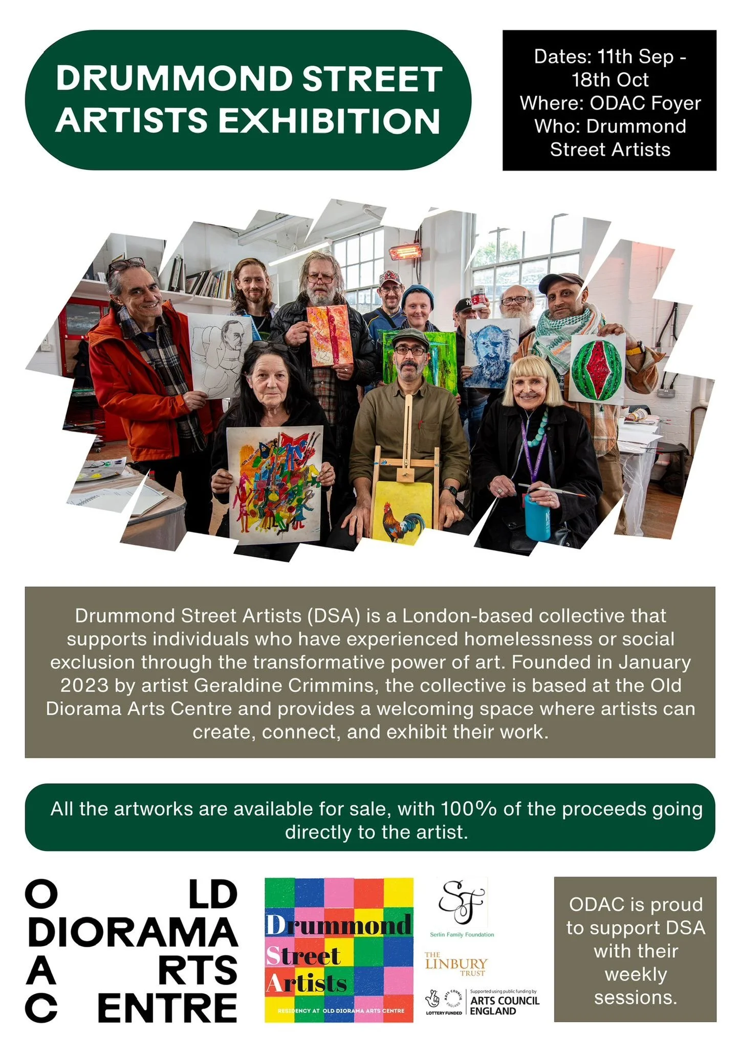 Successful exhibition at Old Diorama Arts Centre. Featured in the Big Issue 