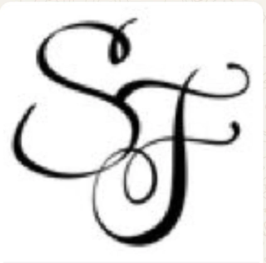 Stylized black letters "S" and "F" on a white background.