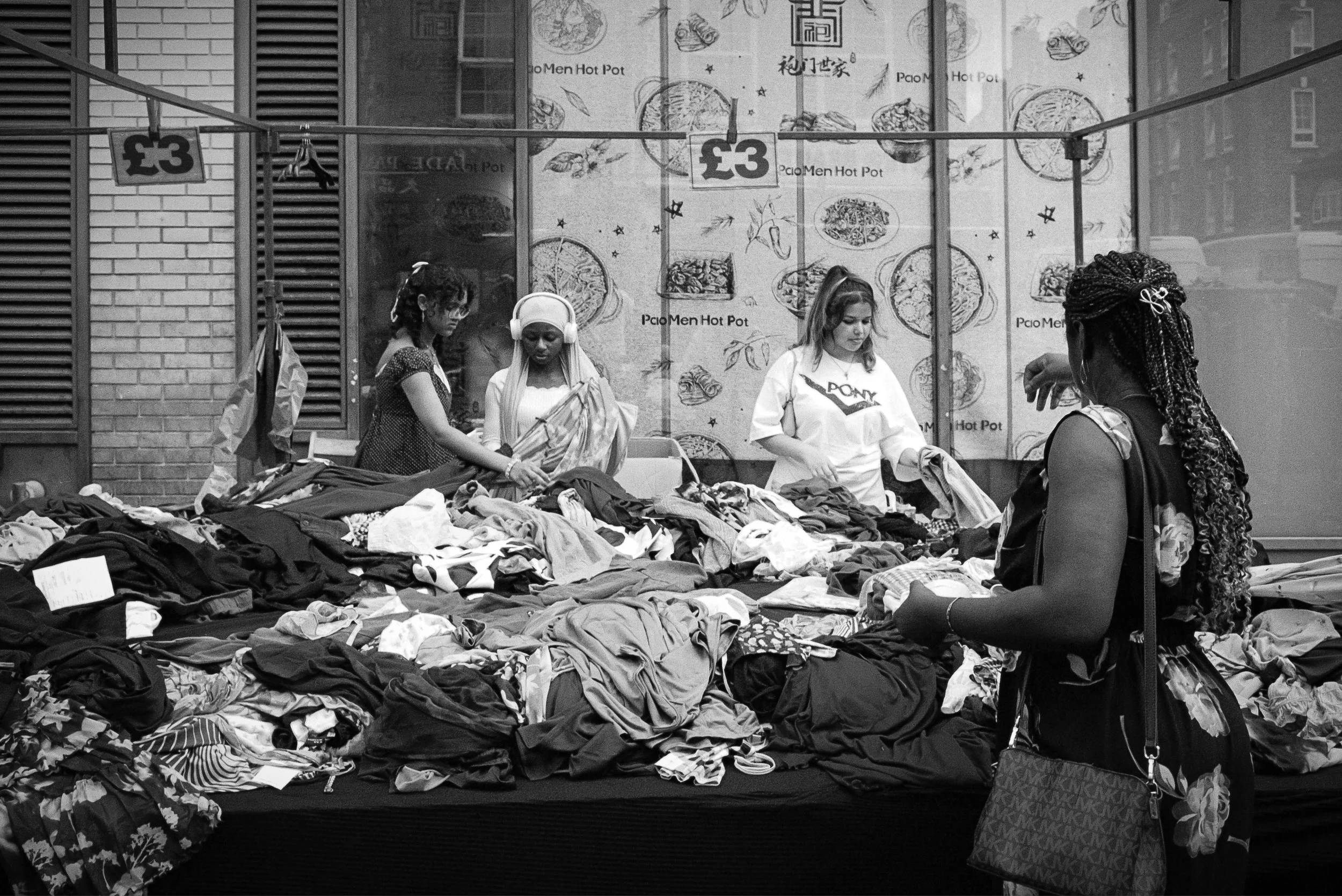 OUT FOR A BARGAIN : Petticoat Lane,
August 2026. OM2 | TRI-X  (rated 640)  | 35mm at f11