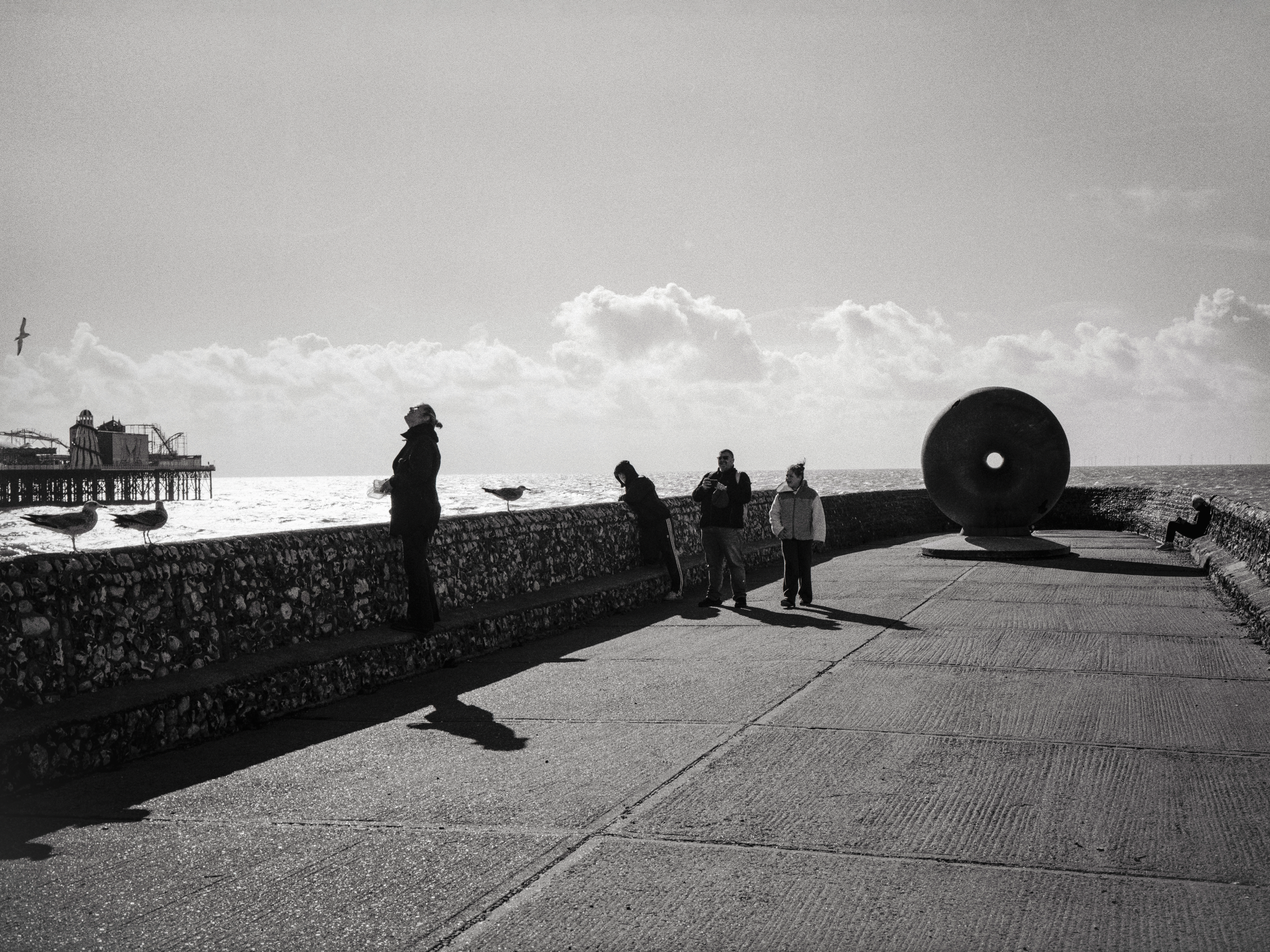 FAMILY OUTING : Brighton Beach,
October 2026. Fuji GW 680 Tri-X  (rated 640)  | 90 mm at f16