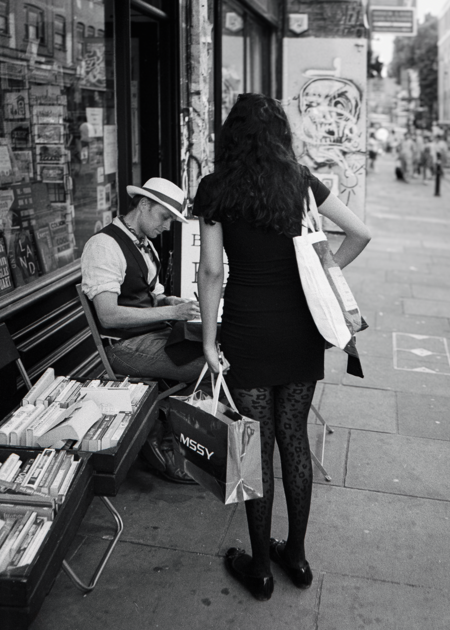 WRITE ME A SONG : Brick Lane,
July 2026. OM2 | TRI-X 400 (rated 640)  | 35mm at f11