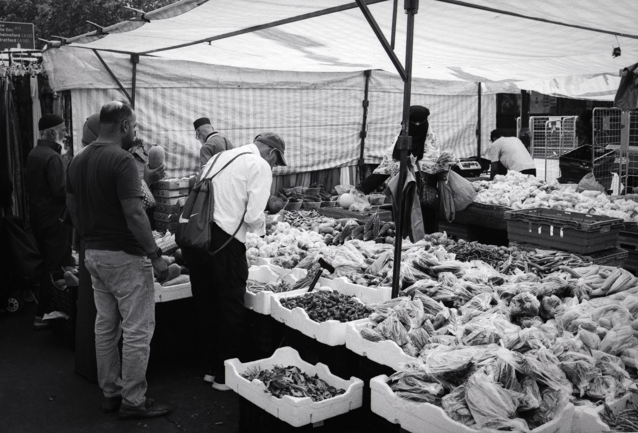 FISH STALL : Whitechapel Market,
July 2026. OM2 | TMax 400 (rated 640)  | 35mm at f11
