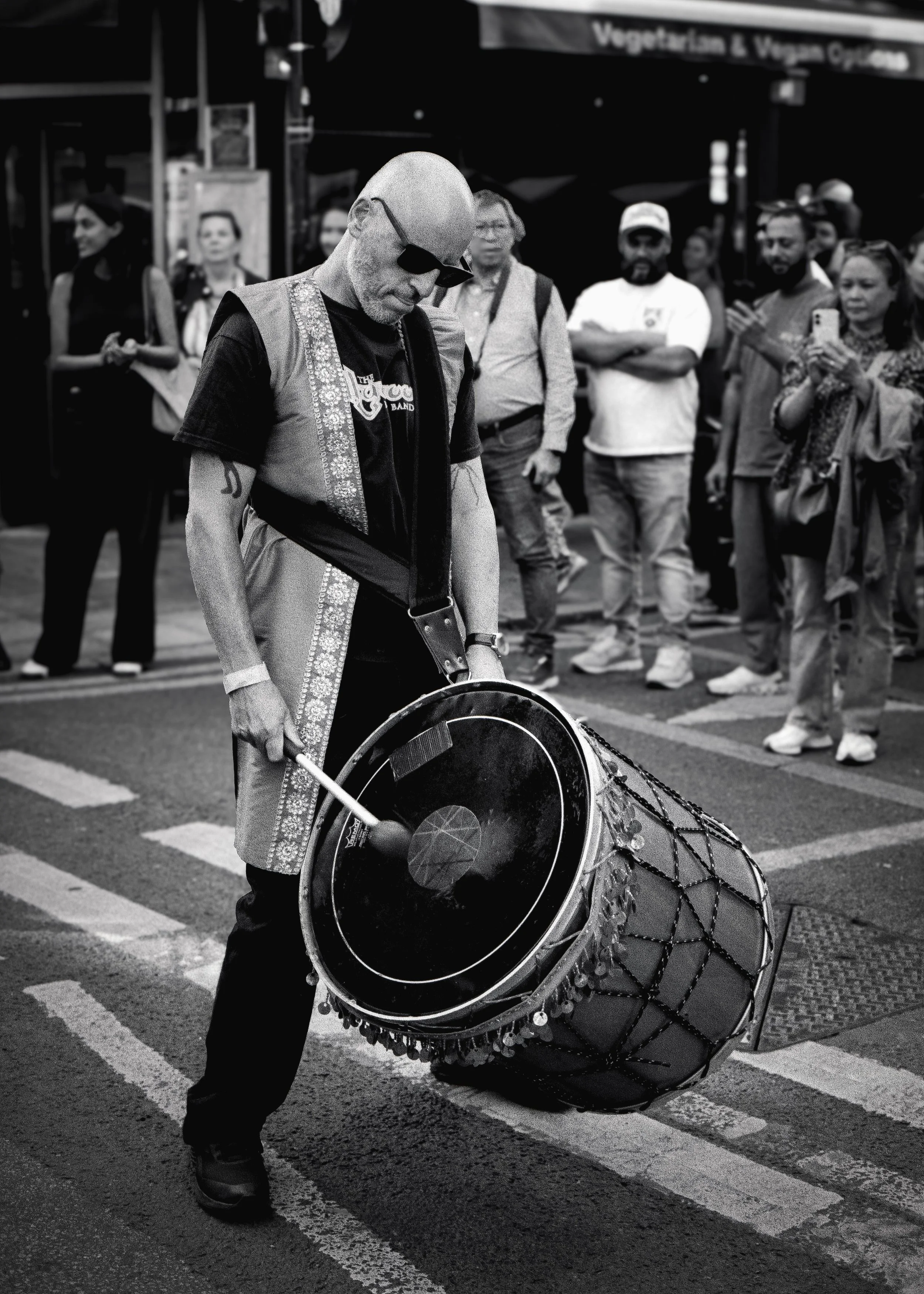 DRUMMER : Brick Lane Festival
Sept 2026. Canon EOS1N | TRI-X (rated 650)  | 50mm at f5.6