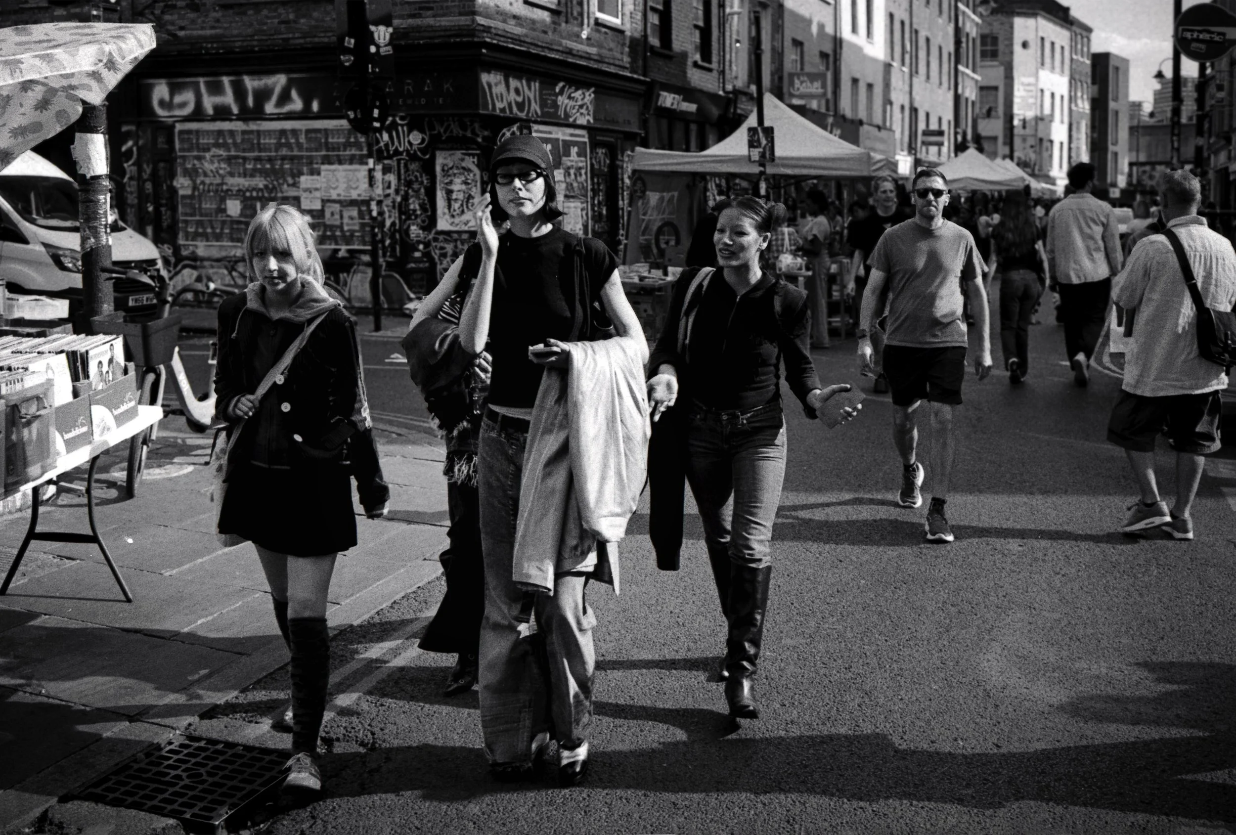 ON THE MARCH : Brick Lane,
August 2026. OM2 | TRI-X  (rated 640)  | 50mm at f8