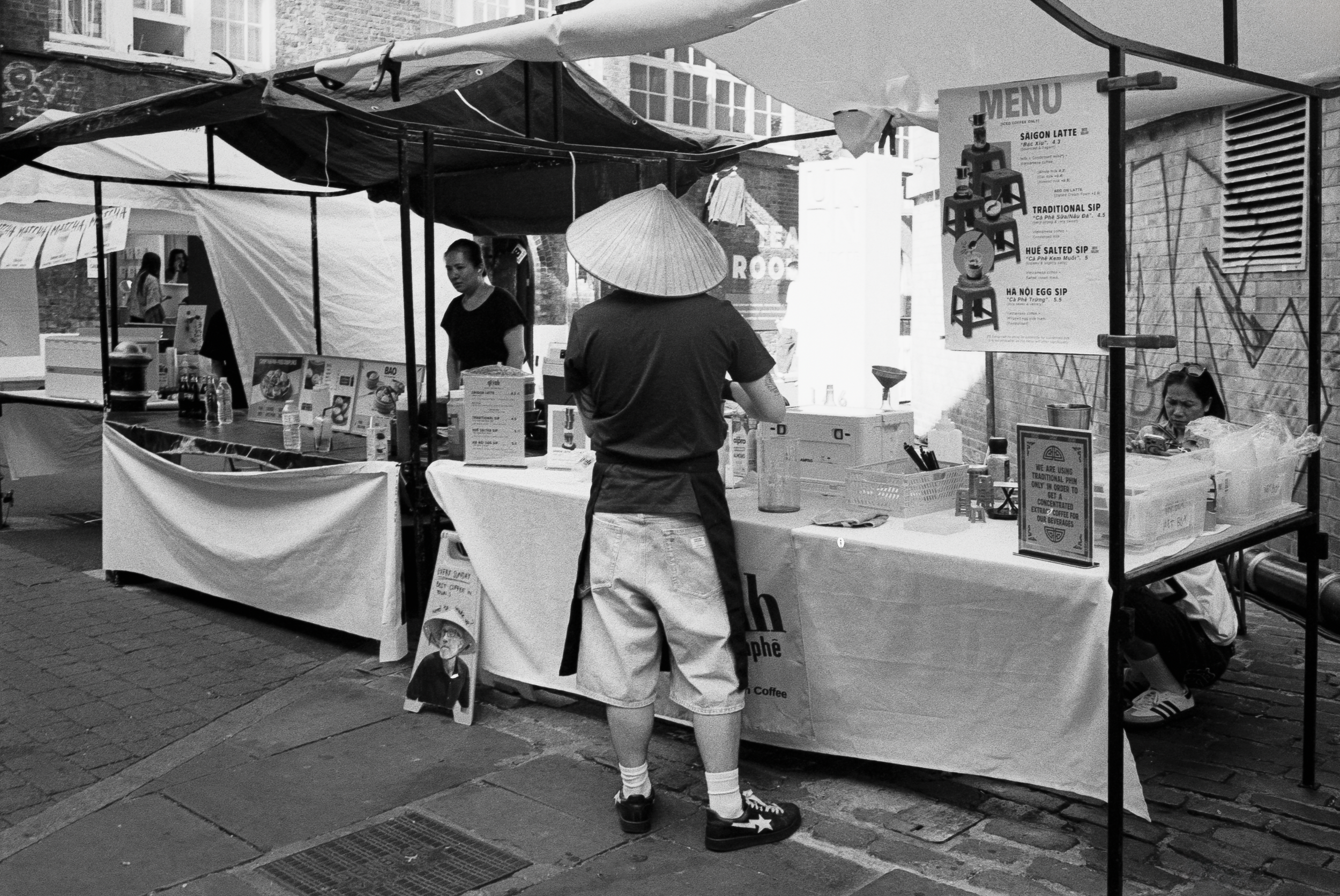ASIAN FOOD EXPERIENCE : Brick Lane,
July 2026. OM2 | TRI-X 400 (rated 640)  | 35mm at f11