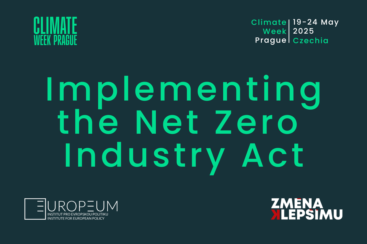 Implementing the Net Zero Industry Act - Workshop