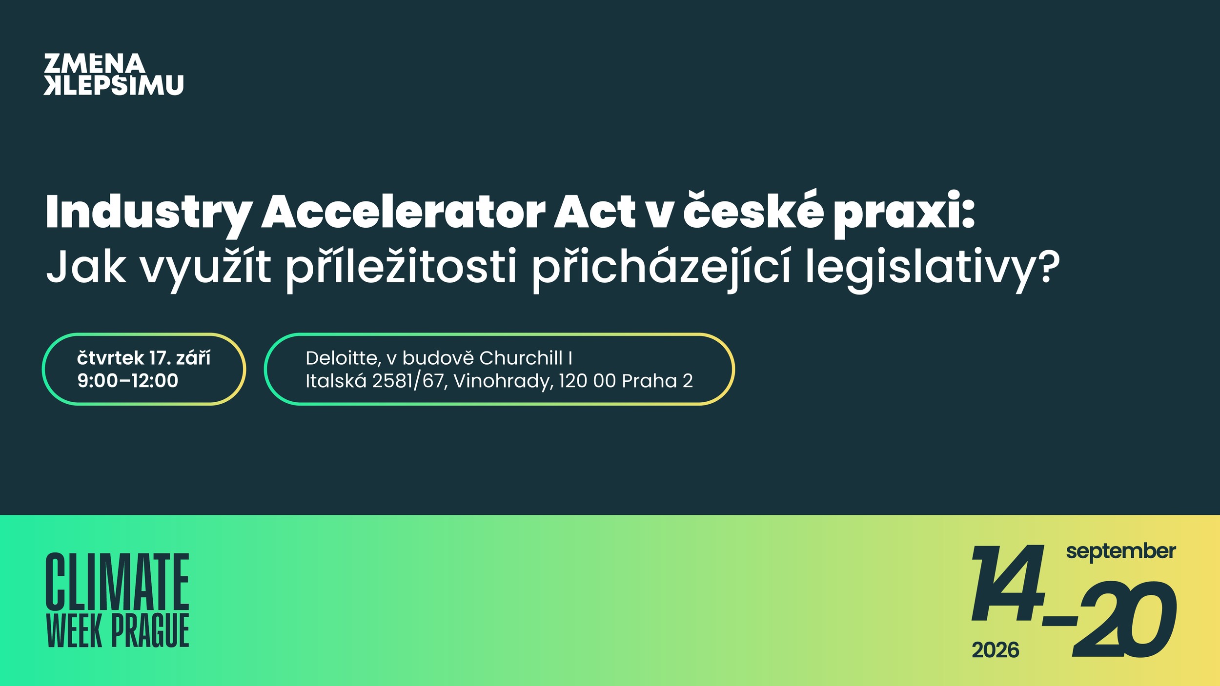 Industry Accelerator Act v české praxi: jak na rychlejší povolování strategických průmyslových investic