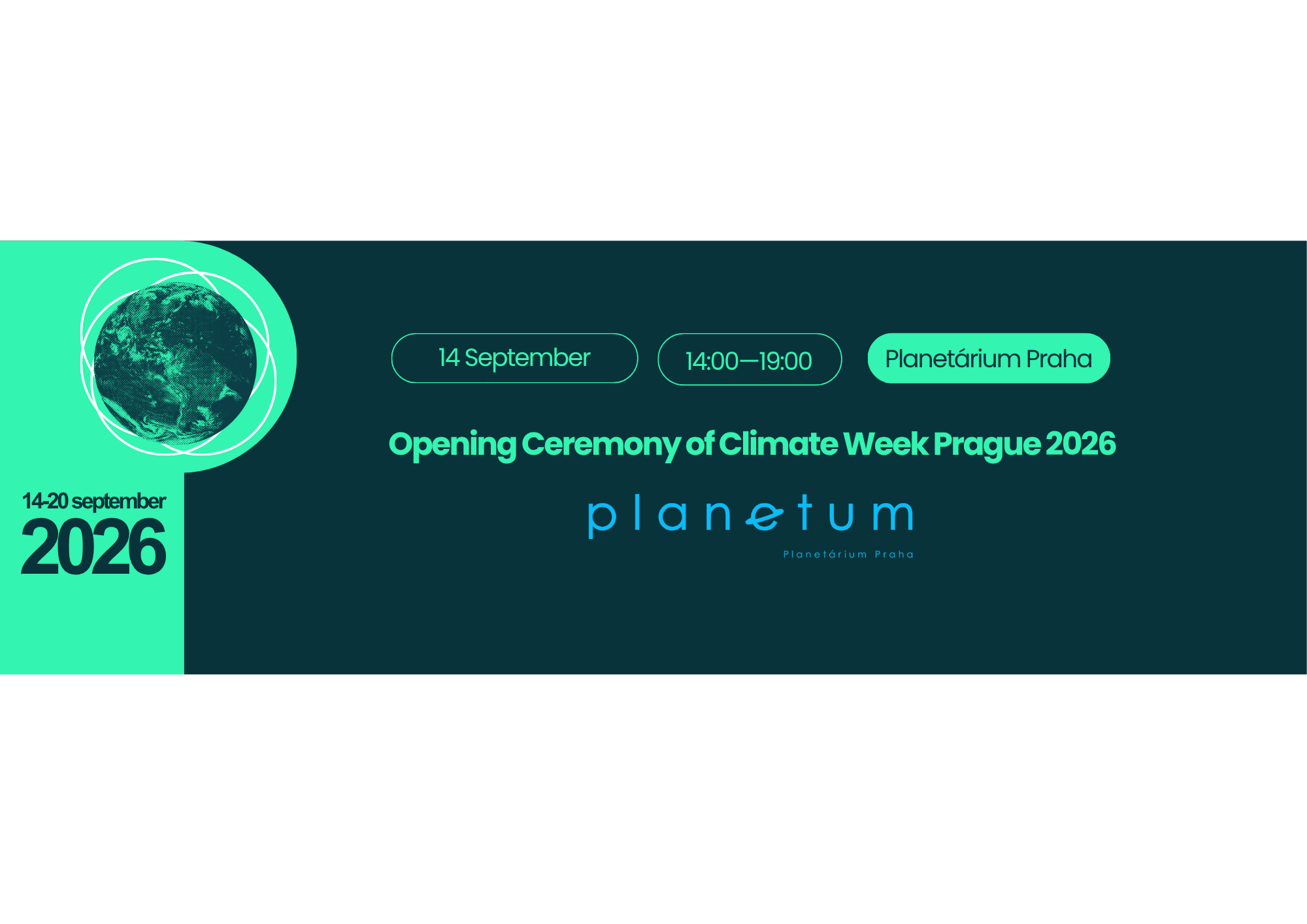 Opening ceremony of Climate Week Prague at Planetarium Prague