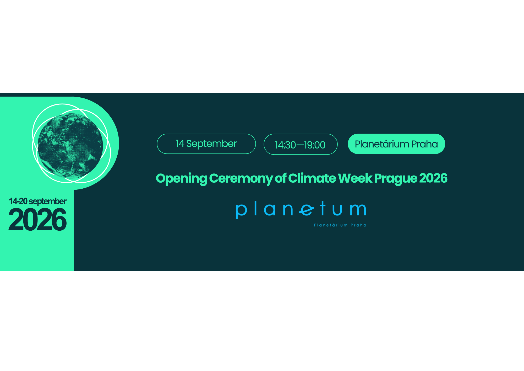 Opening ceremony of Climate Week Prague at Planetarium Prague