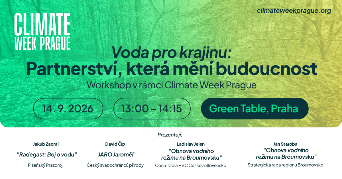 Voda pro krajinu: Partnerství, která mění budoucnost