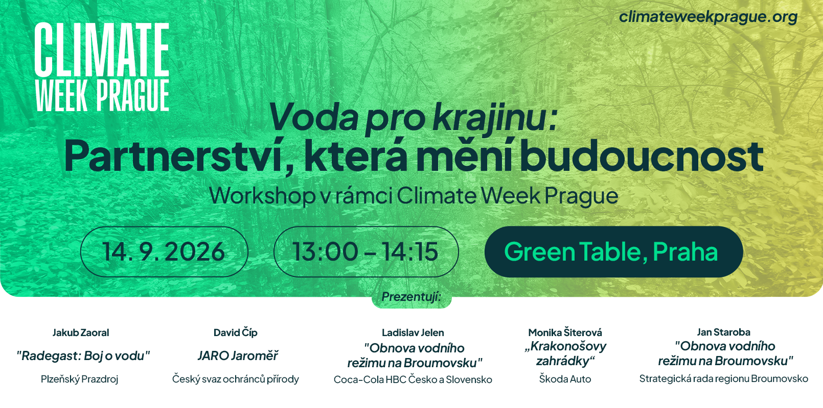 Voda pro krajinu: Partnerství, která mění budoucnost