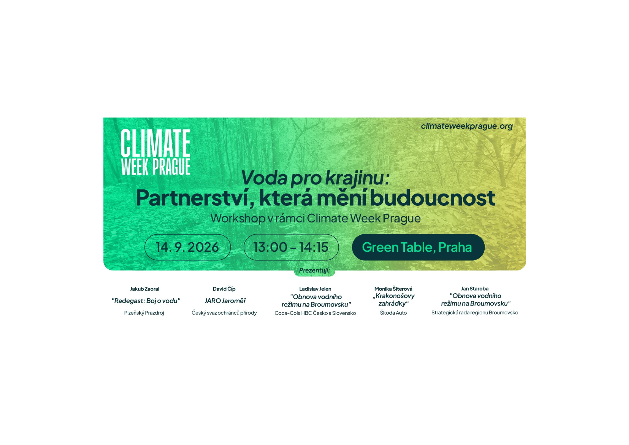 Voda pro krajinu: Partnerství, která mění budoucnost