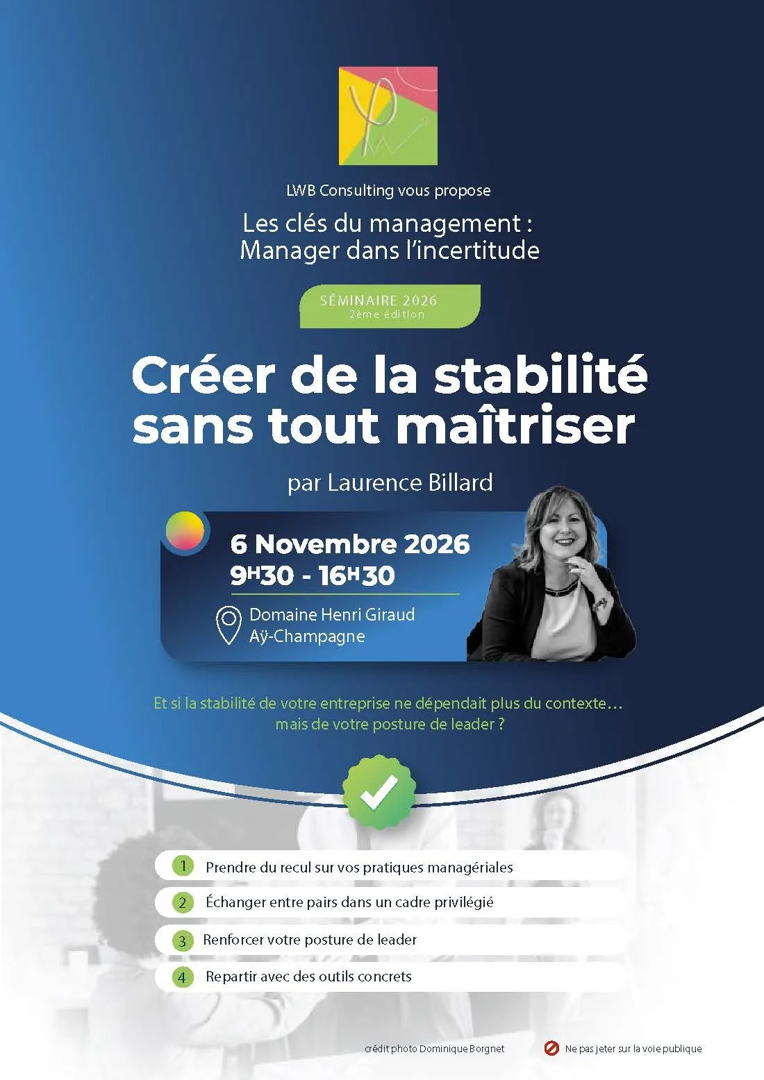 Séminaire “Les Clés du Management” 2ème édition Vendredi 6 novembre 2026