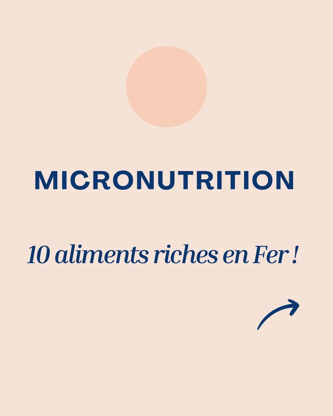 Hello ! 
Micronutrition : 10 aliments riches en Fer ! 

L&rsquo;alimentation est notre premi&egrave;re alli&eacute;e pour soutenir notre organisme. 
Certains aliments sont naturellement riches en fer, d&rsquo;autres favorisent son assimilation. 
Comm
