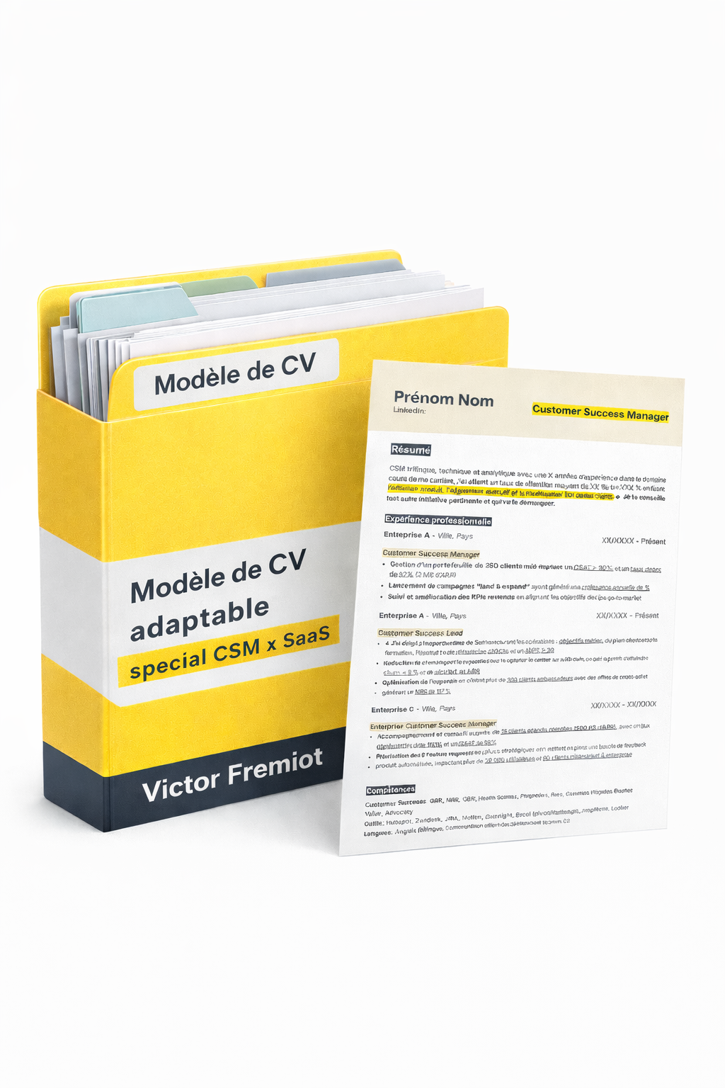 Le modèle de CV spécial CSM x SaaS