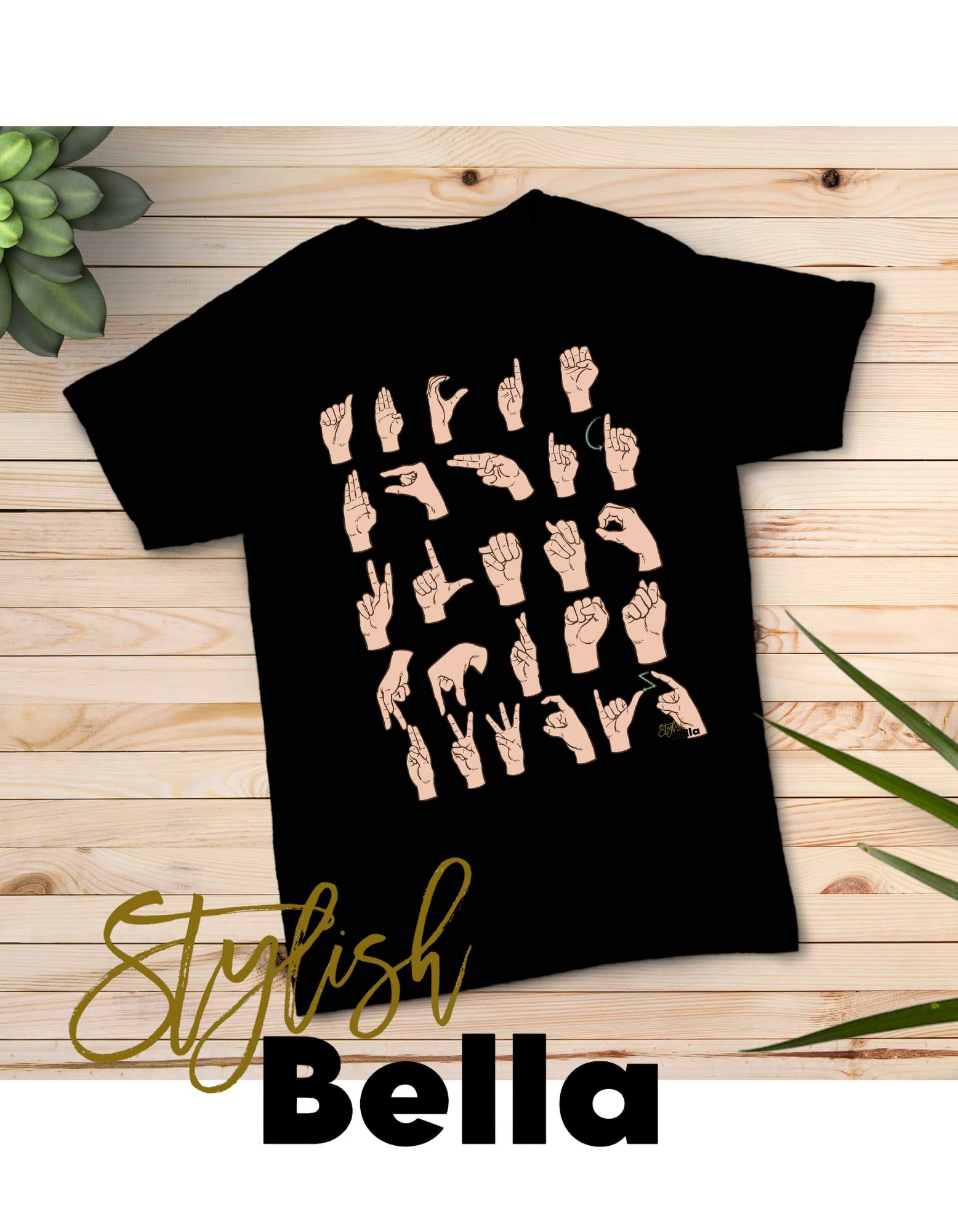 ASL Letters T shirt