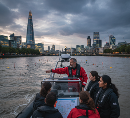 NXT Marine RYA Instructor Teaching Students Powerboat Level 2