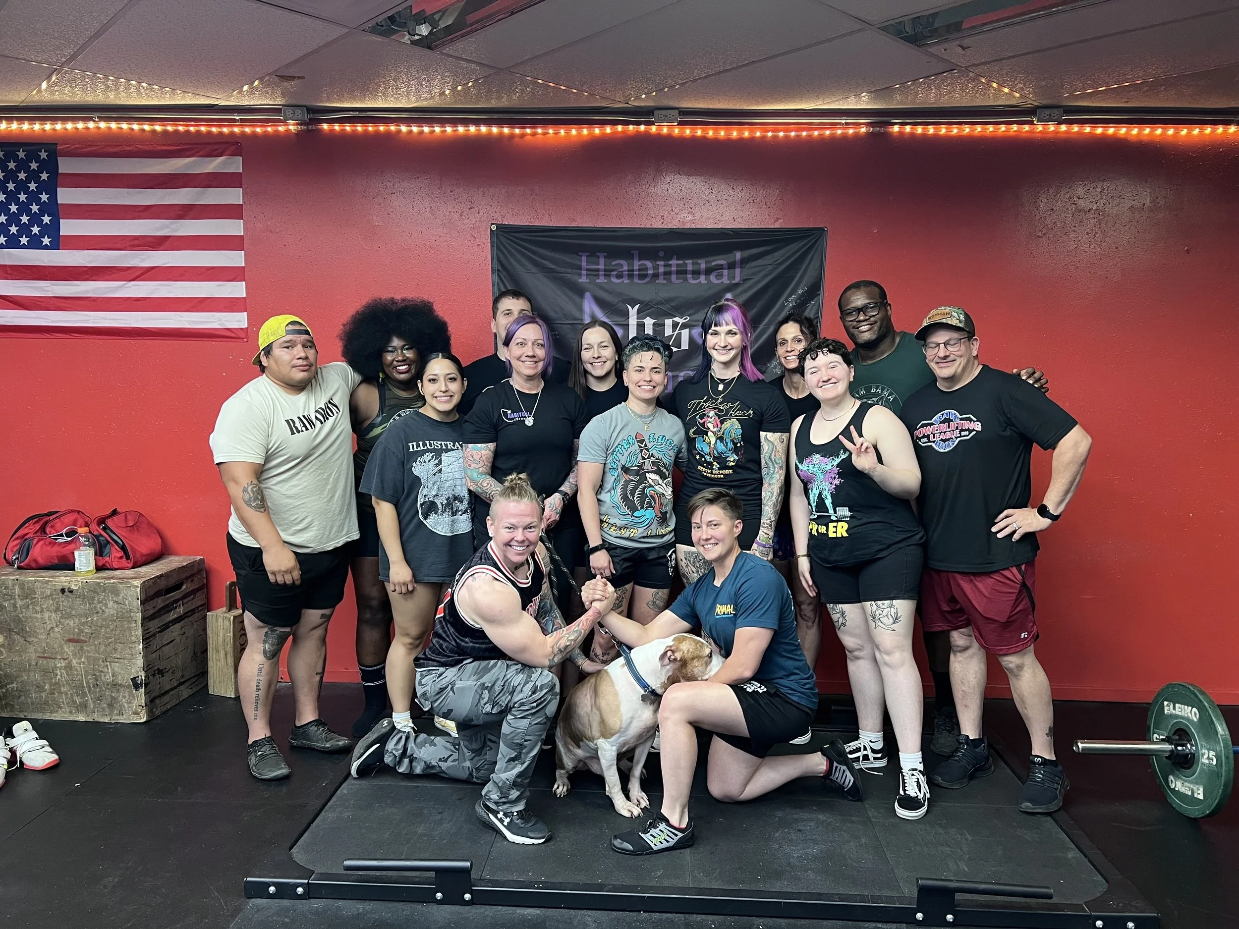 Habitual Strength Group Photo from powerlifting seminar