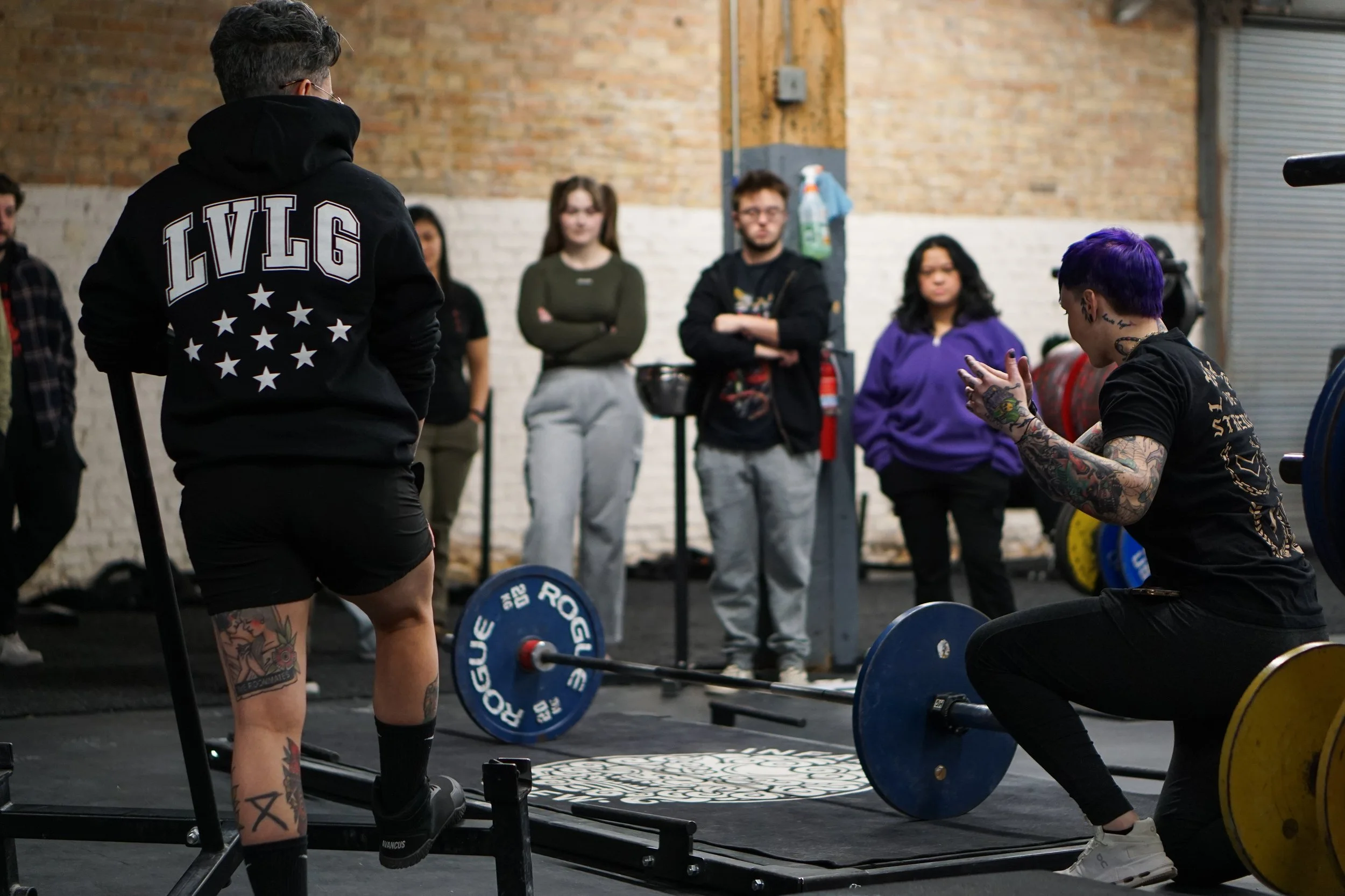 Riley and Melissa coaching the dealift