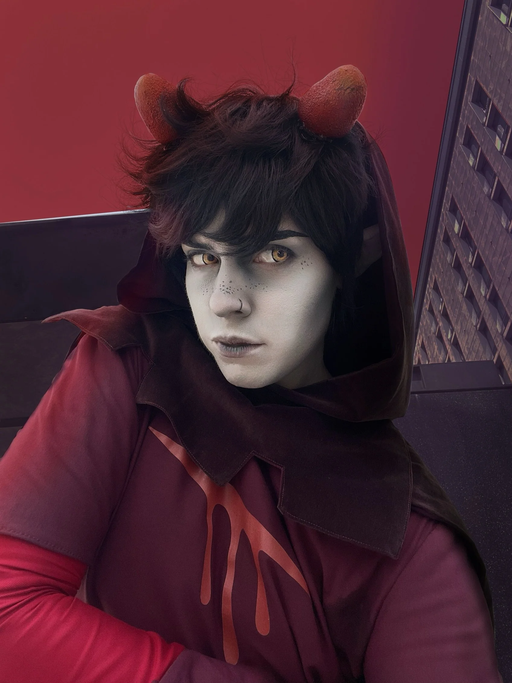 Godtier Karkat MCM May &lsquo;26&hellip; this was a really quick build and another one for my homestuck books that I&rsquo;ve always wanted to make!! Thank u to everyone at con who said hi and complimented my cosplay ((: if you wanna see how I made i