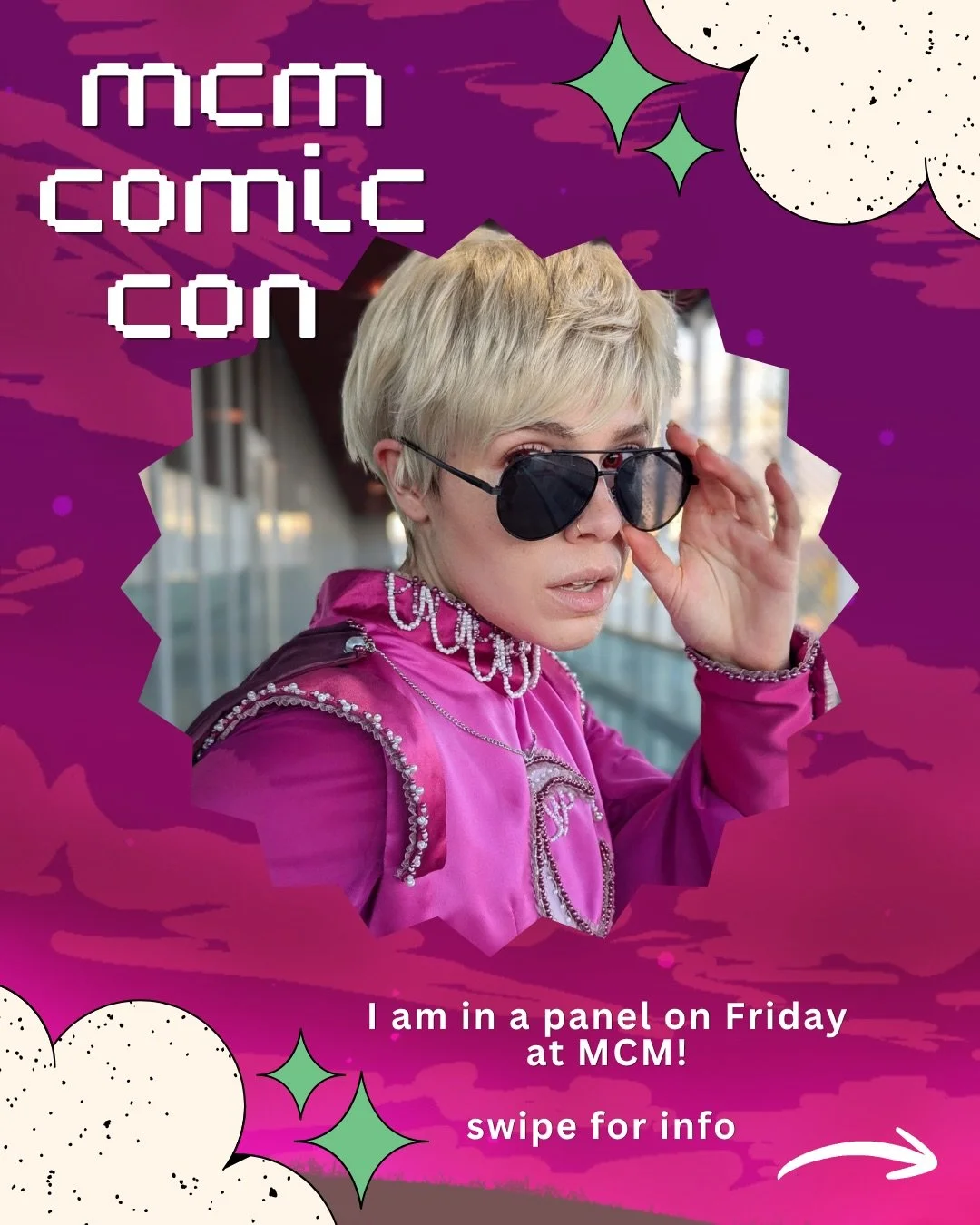 #mcmcomiccon is fast-approaching, and i&rsquo;m so excited to announce that I am participating in @queerswap &lsquo;s Collective Cosplay panel on Friday of MCM&rsquo;26 MAY! I&rsquo;m super passionate about making cosplay accessible to everyone, and 
