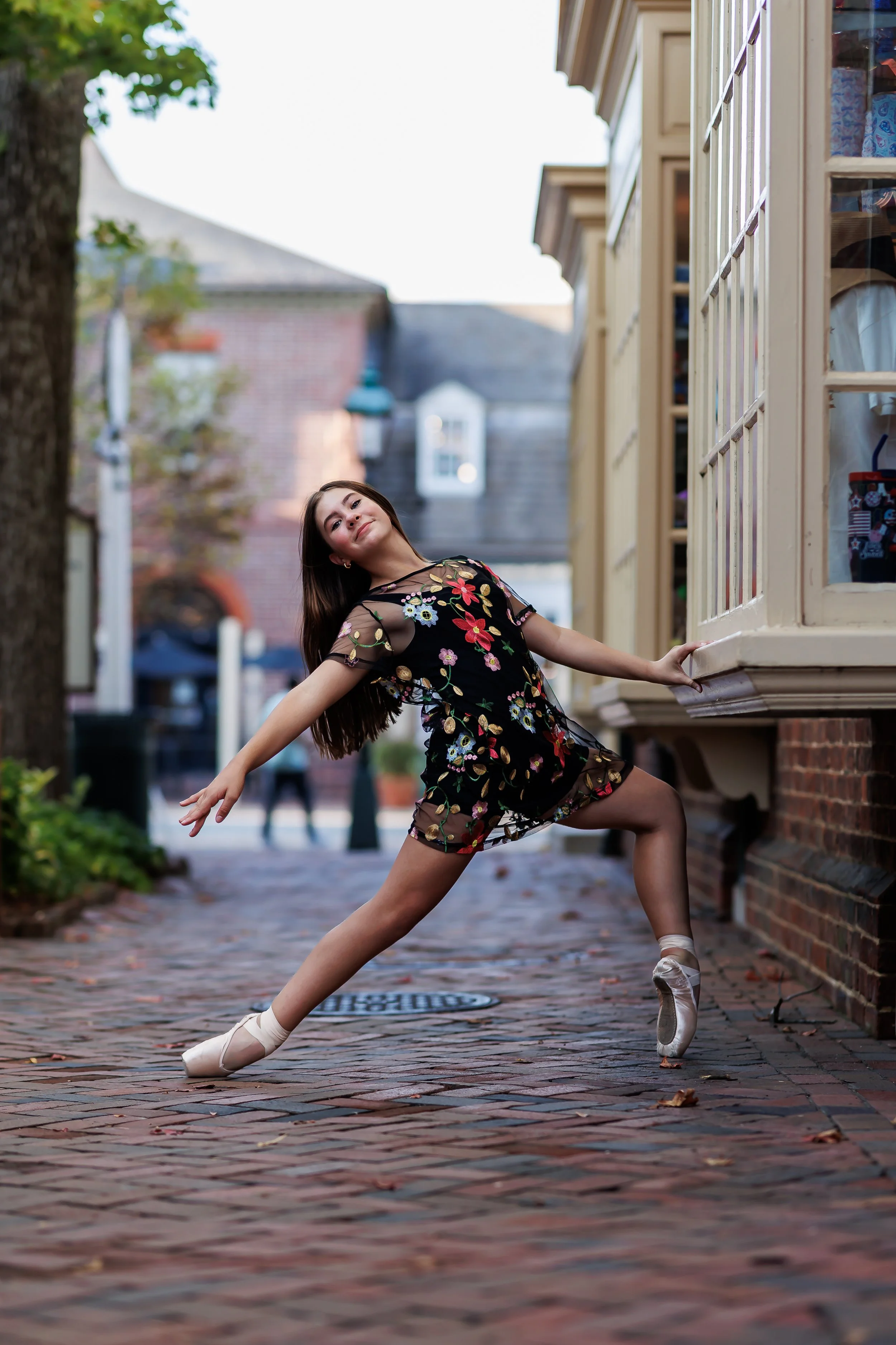 Merchants Square- Little downtown area with traditional buildings and a mix of urban. 