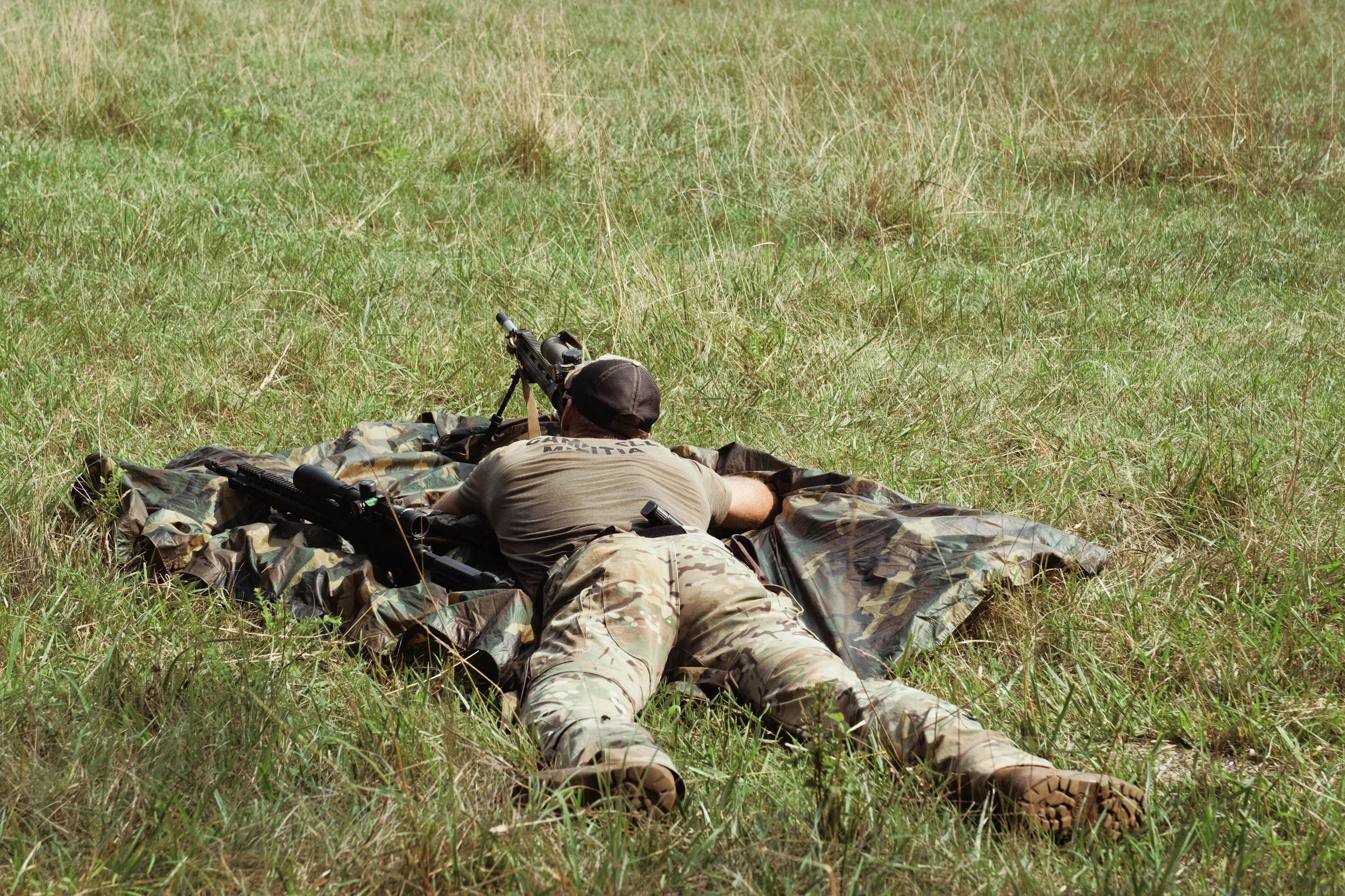 Dan Abbott firing at a target downrange. July 18, 2026.