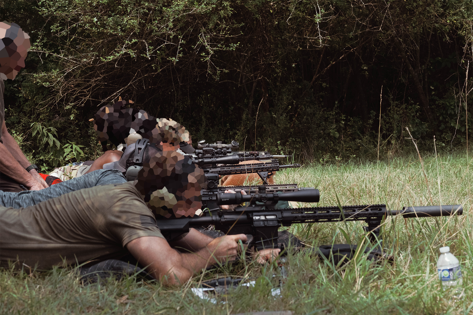 The firing line for the militia during long-range training. July 18, 2026.