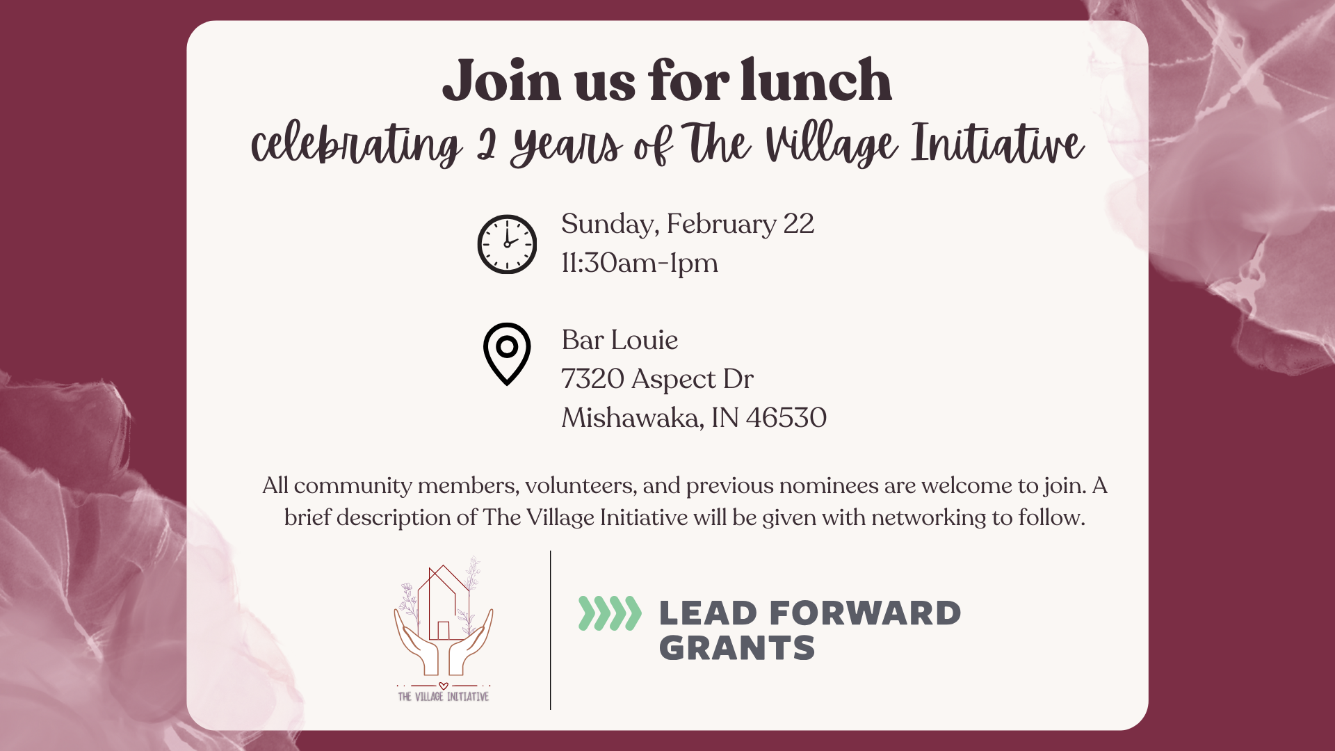 2 Year Celebration Lunch