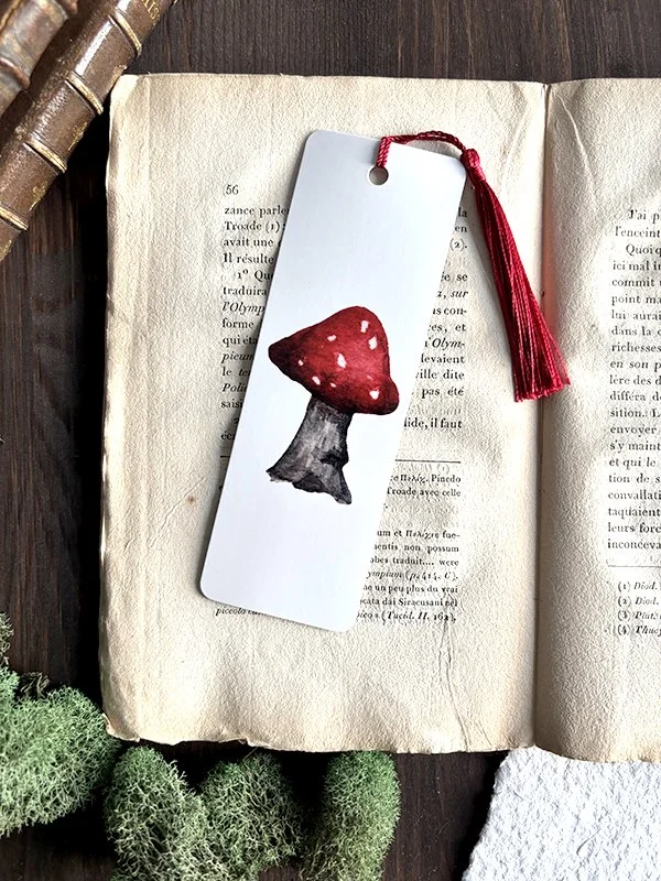 Bookmark - Red Mushroom