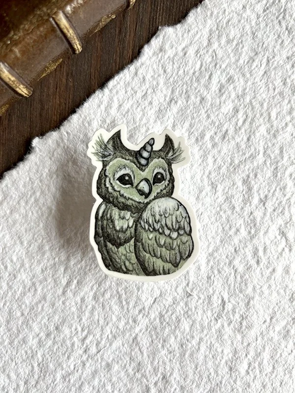 Vinyl sticker - Owlicorn