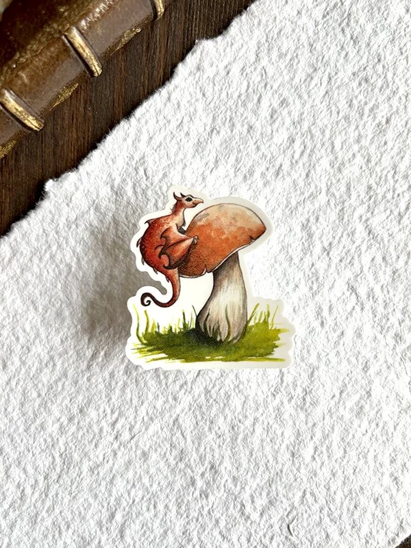 Vinyl sticker - Mushroom Dragon