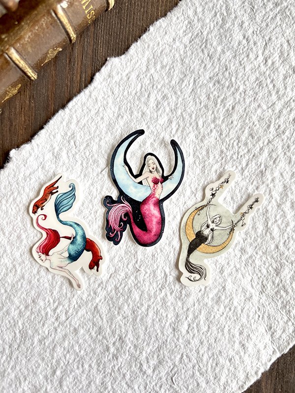Vinyl Sticker Set - Mermaids (x3)