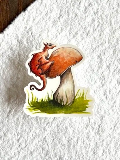 Vinyl sticker - Mushroom Dragon