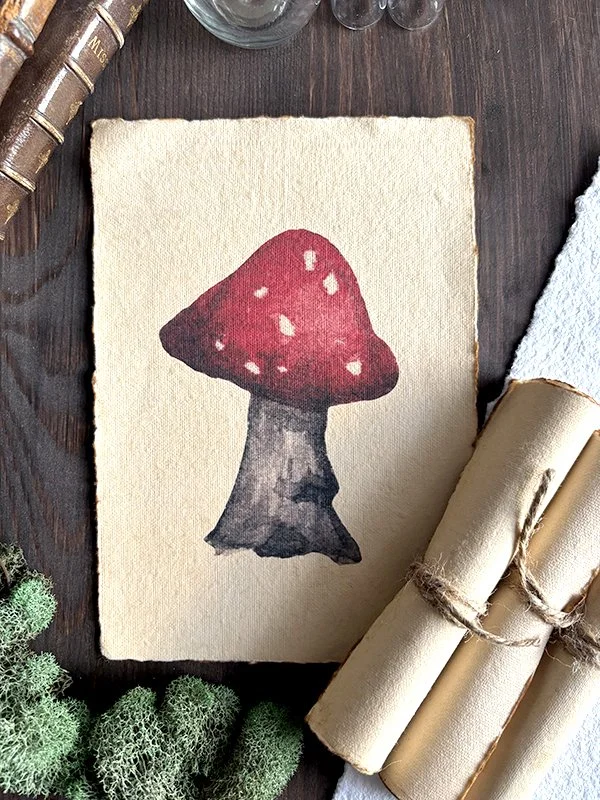 Parchment - Red Mushroom