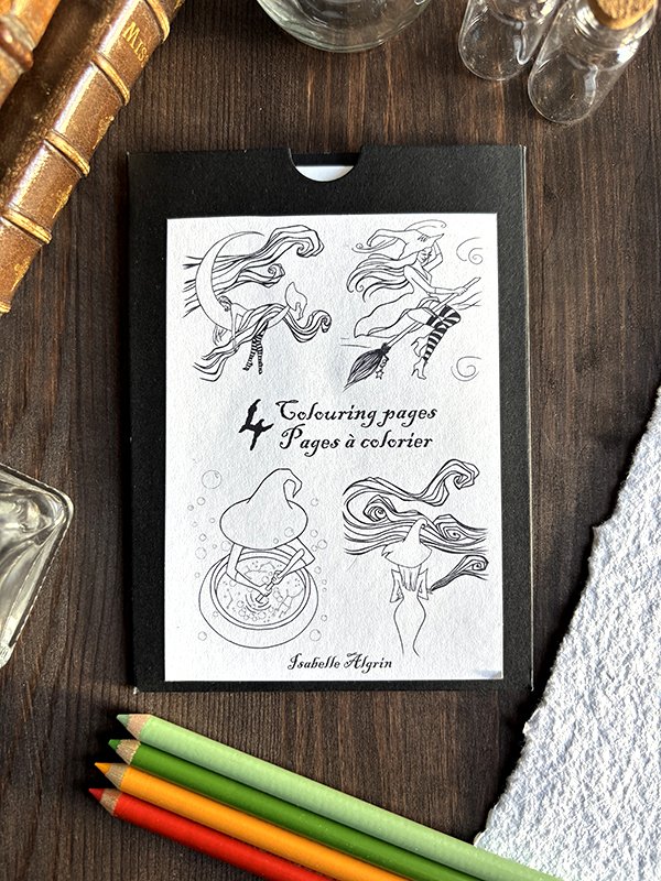 Colouring pages - Witches