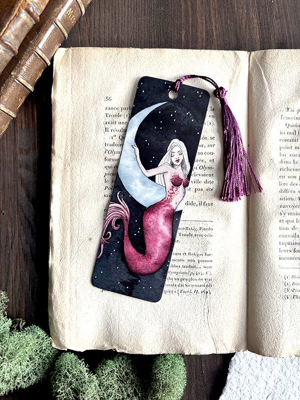 Bookmark - Moon Mermaid