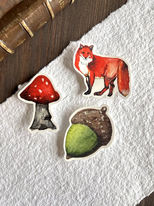 Vinyl Sticker Set - Walk in the Forest (x3)