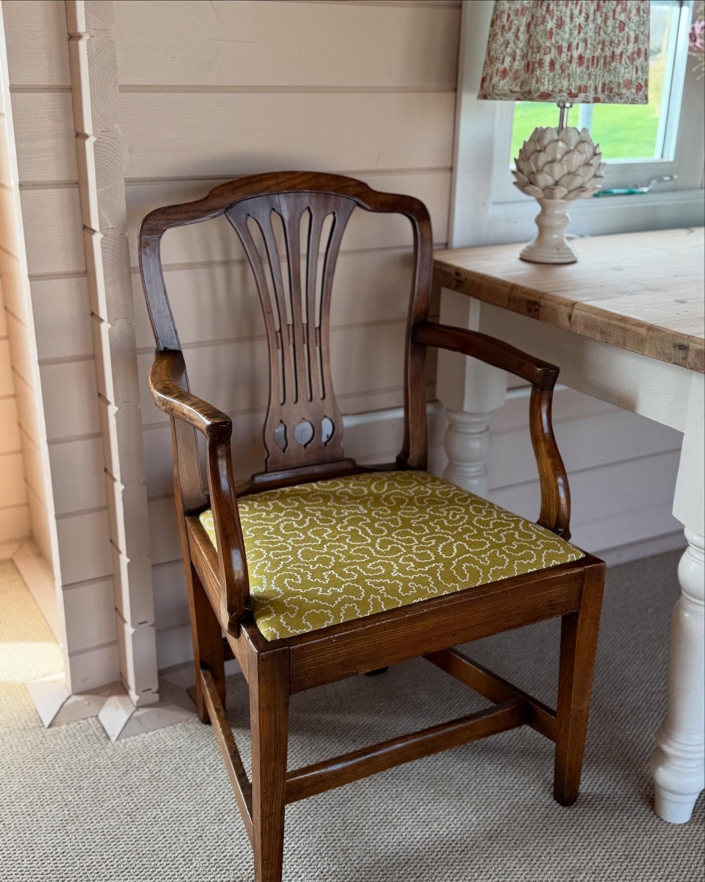 For Sale!

Antique armchair upholstered in Linwood Tango Weaves fabric.

Ready to find its new home 💝 (temped to keep this one!)

Send me a message for details 💛