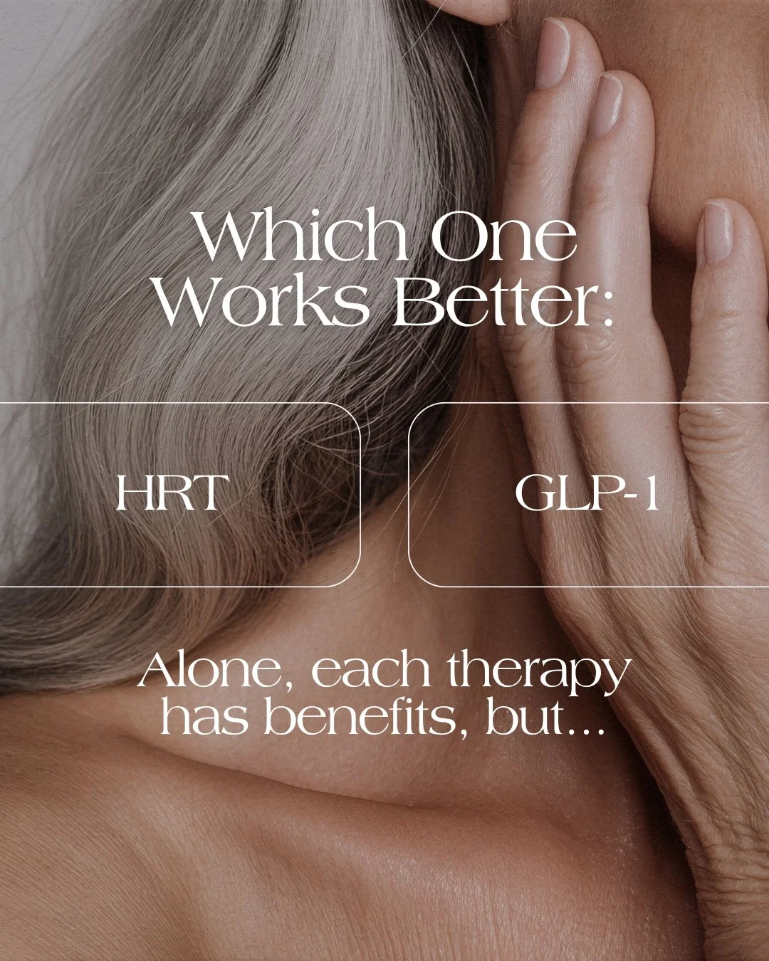 This isn&rsquo;t about choosing one therapy over the other.

HRT restores hormonal balance that influences how your body stores and burns energy.

GLP-1s help regulate appetite and inflammation.

Combined, they create a result neither achieves alone.