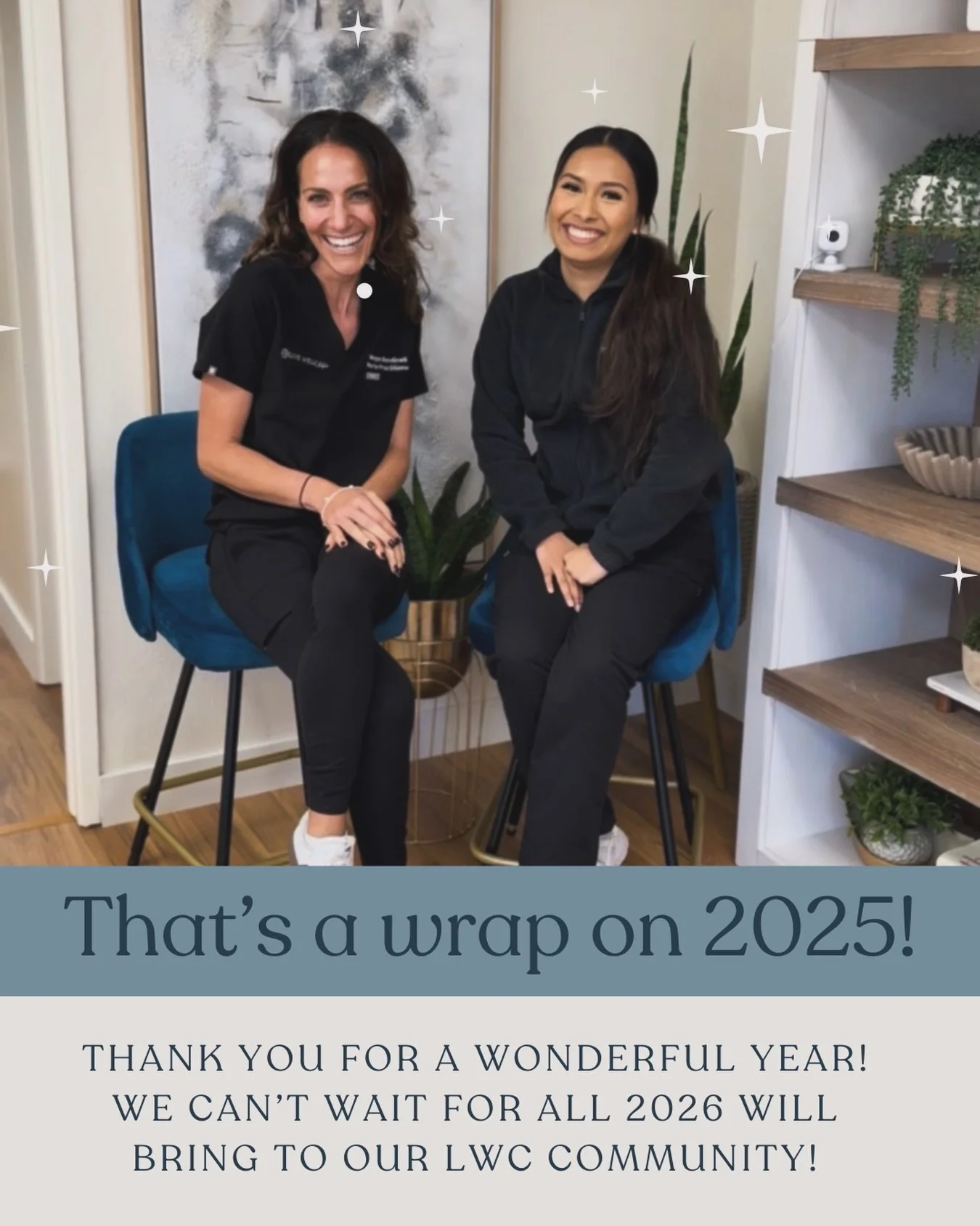 We wrapped up 2025 doing what we love- empowering clients with clear precise roadmaps and strategic solutions regarding their midlife care and beyond. 

We are so thankful to and for our LWC Community. 

We can't wait for 2026!!!!
