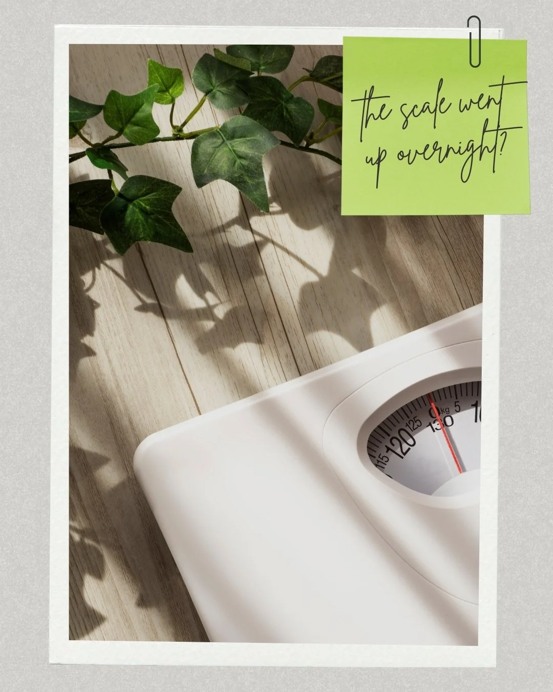 If your weight fluctuates a few pounds from one day to the next, that&rsquo;s not &ldquo;failure&rdquo;. It&rsquo;s likely just fluid.

Cortisol, sodium, hormones, and hydration all influence how much water your body holds at any given moment. That m