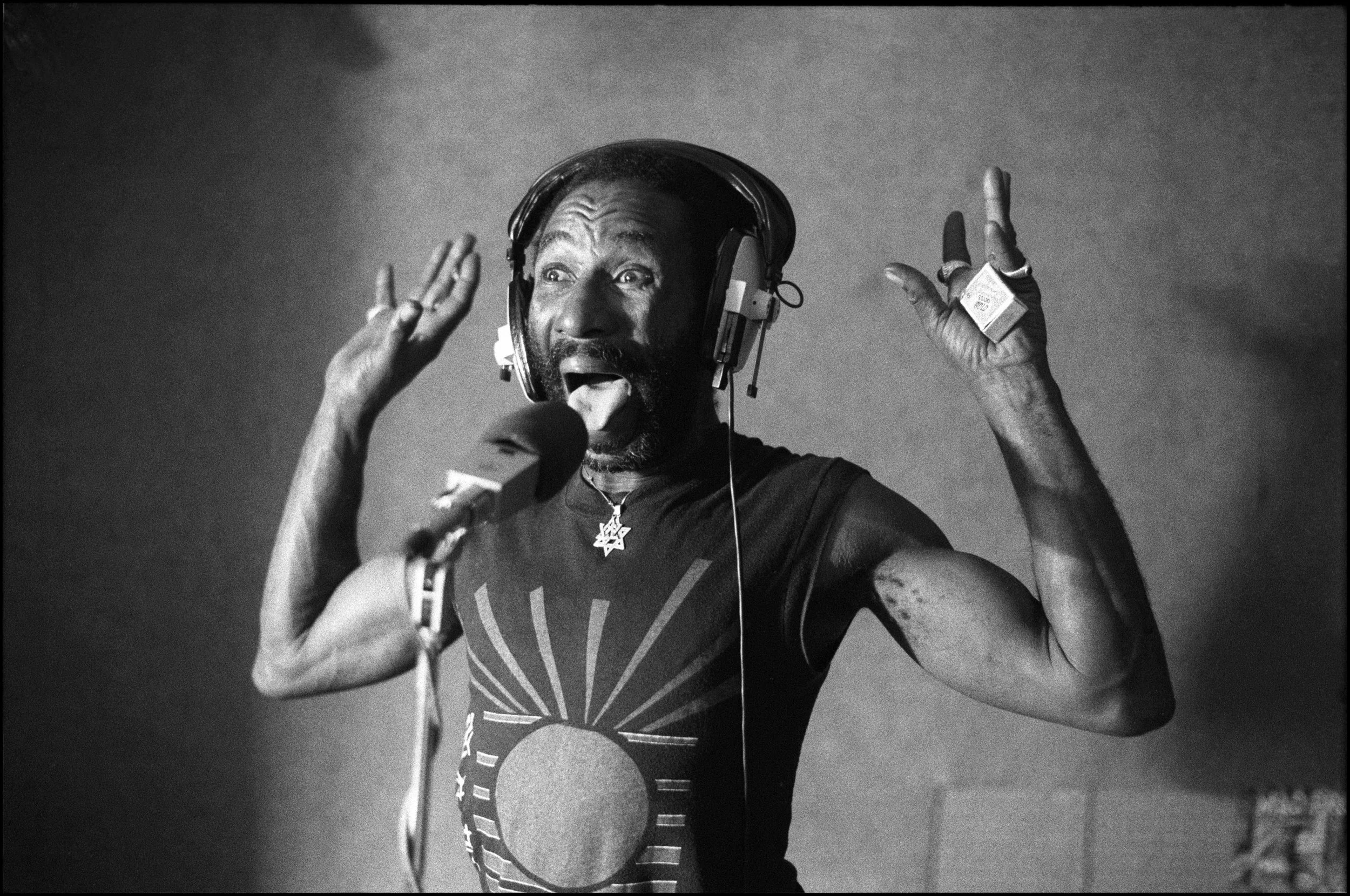 Lee 'Scratch' Perry at Ariwa Studios, London, October 1984.jpg
