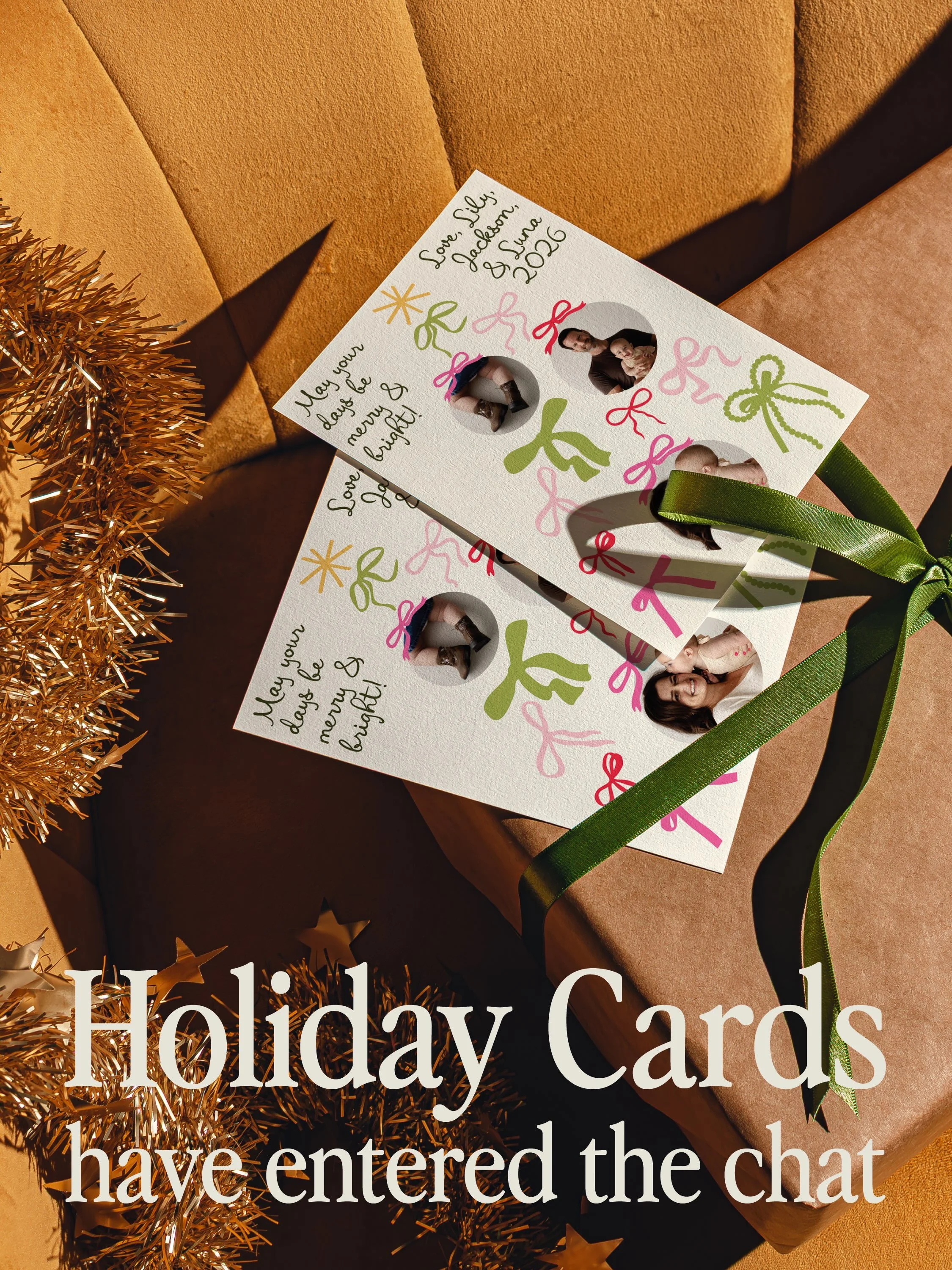 Not your grandmother&rsquo;s holiday cards. 💌 Pick your design, add your photo + details, and we&rsquo;ll handle the rest. Order yours at whitedogpaper.com