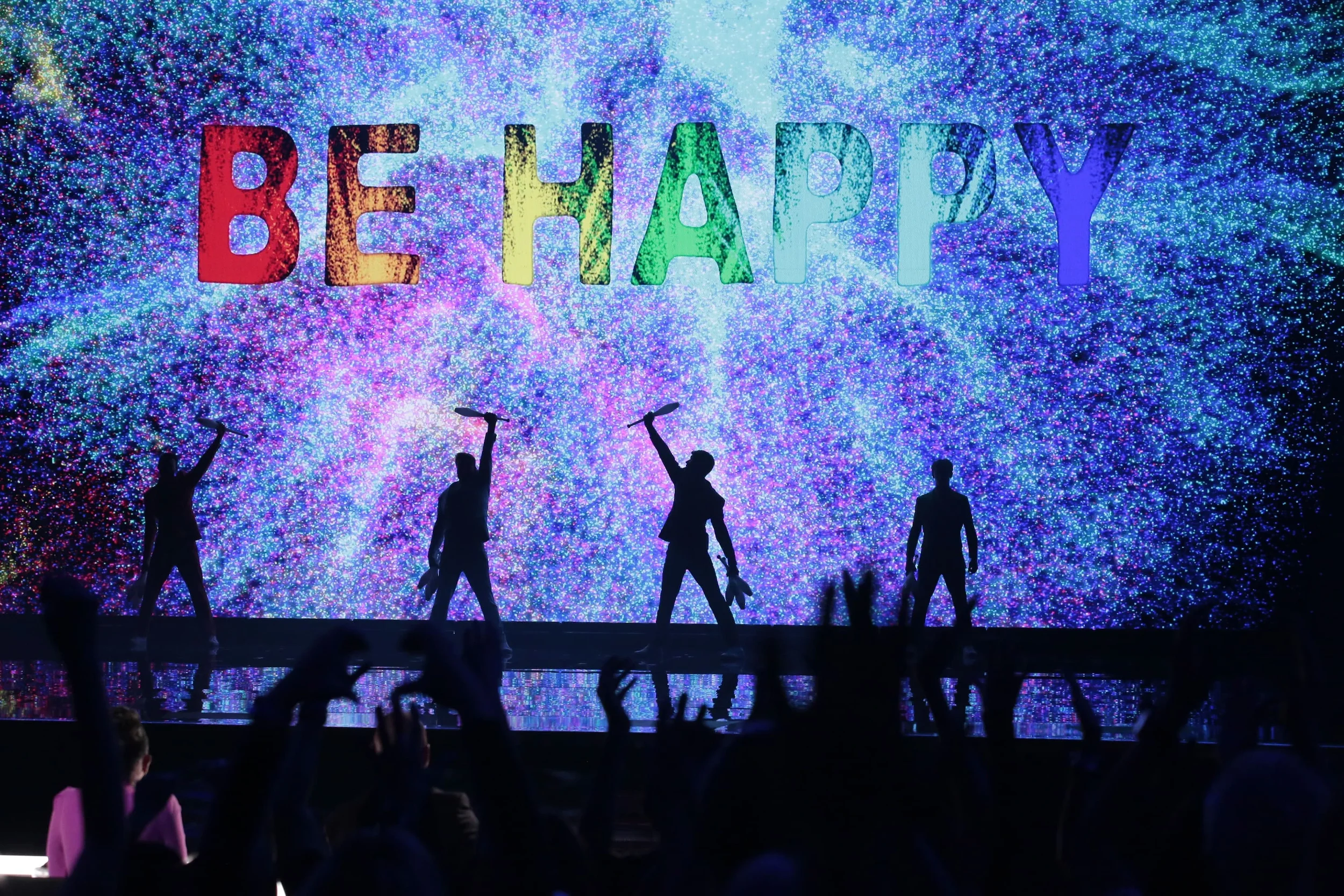 LED-Visuals Showact mit Logointegration