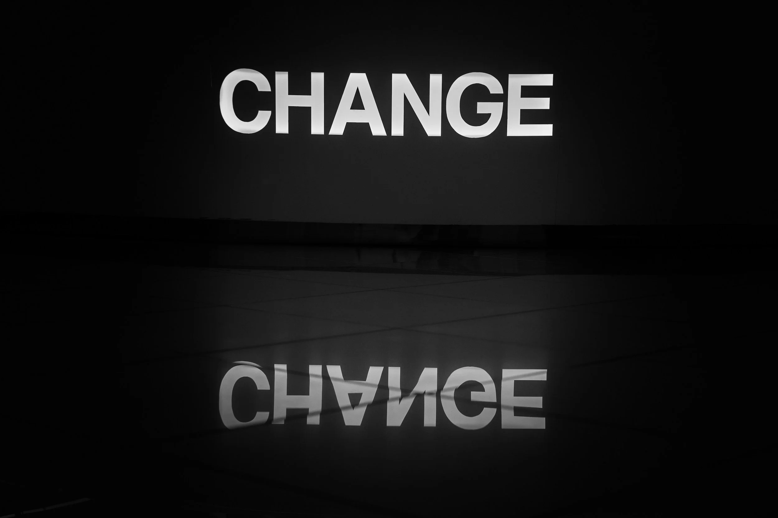 image of the work change being reflected, needing help with transitions and change