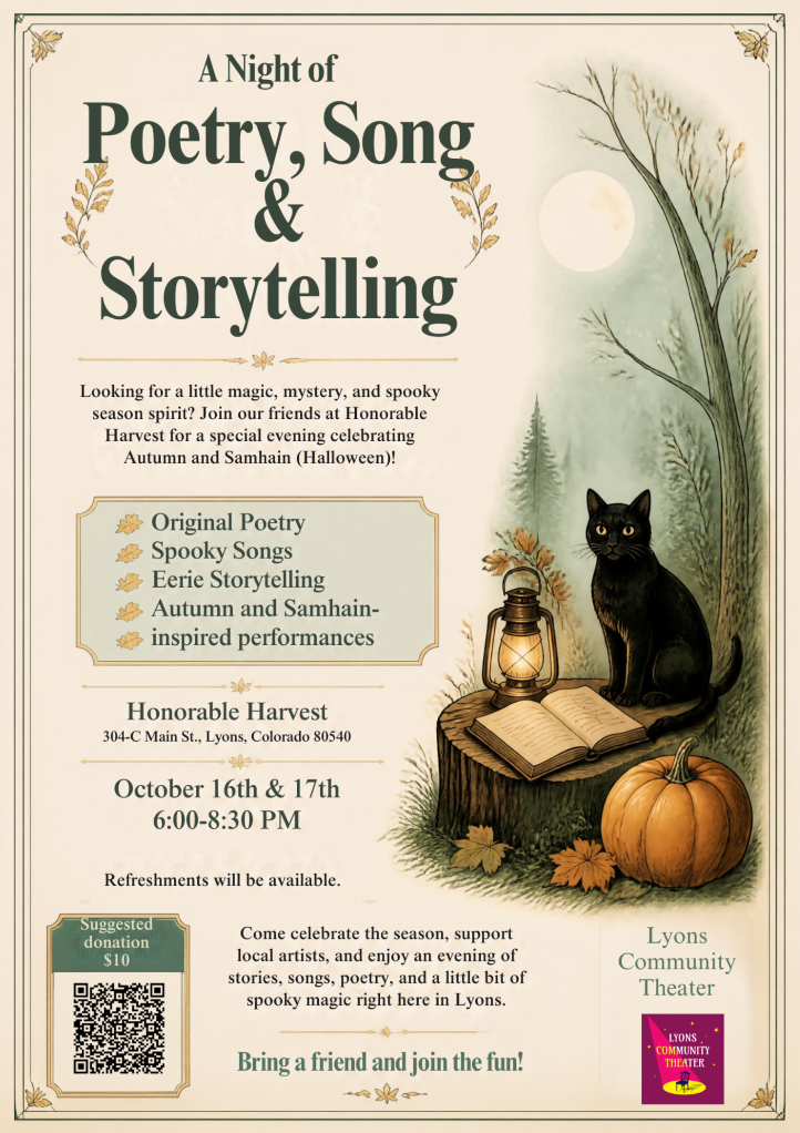 Samhain (Halloween) Poetry, Song, & Storytelling
