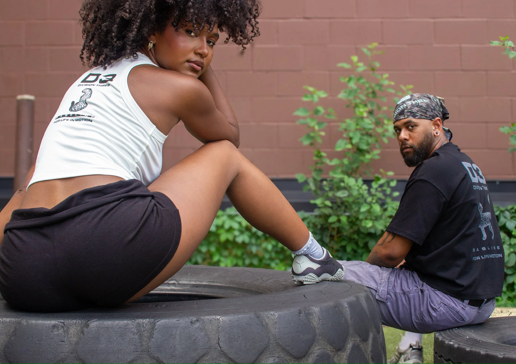 Lexi & DJ Tire Shot