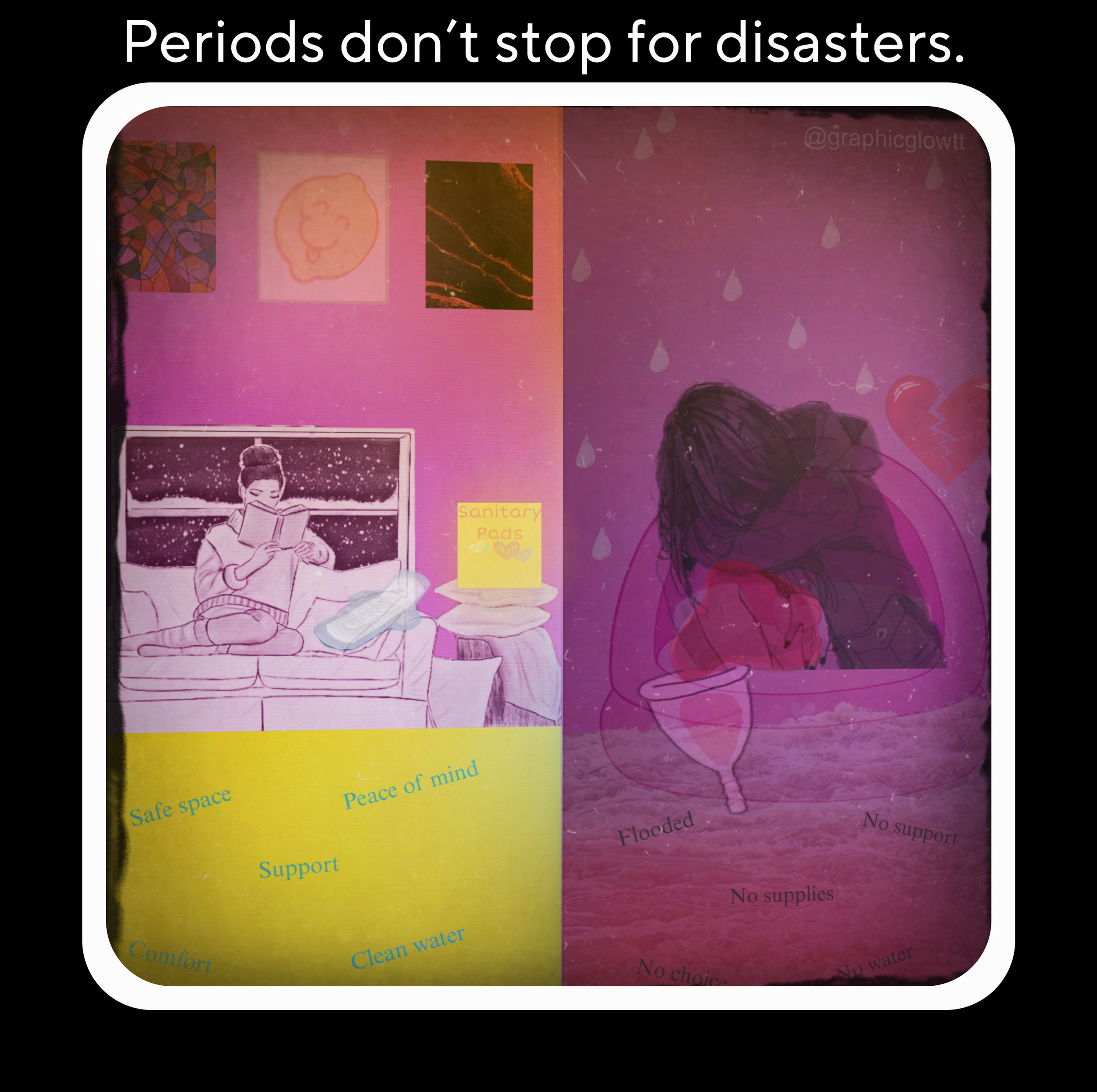 Periods Don’t Stop for Disasters.